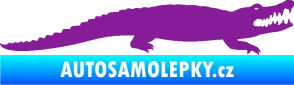 Samolepka Krokodýl 002 pravá fialová