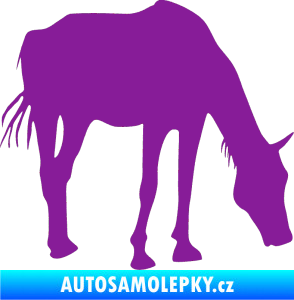 Samolepka Kůň 008 pravá fialová