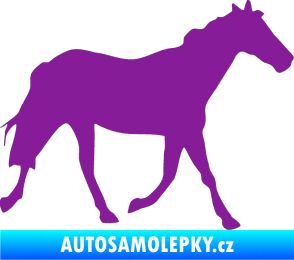 Samolepka Kůň 012 pravá fialová