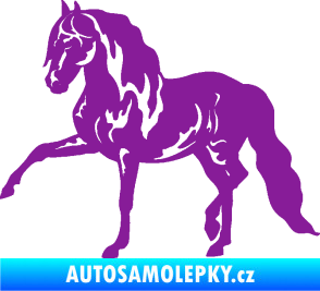 Samolepka Kůň 039 levá fialová