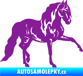Samolepka Kůň 039 pravá fialová