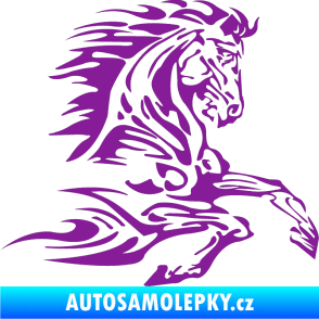 Samolepka Kůň 074 pravá fialová