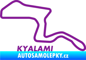 Samolepka Okruh Kyalami fialová