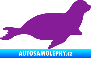 Samolepka Lachtan 001 pravá fialová