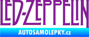 Samolepka Led Zeppelin fialová
