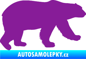 Samolepka Lední medvěd 002 pravá fialová