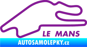 Samolepka Okruh Le Mans fialová