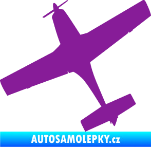 Samolepka Letadlo 003 levá fialová
