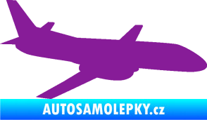 Samolepka Letadlo 004 pravá fialová
