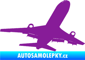 Samolepka Letadlo 007 pravá fialová