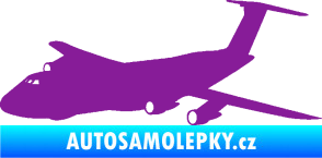 Samolepka Letadlo 008 levá fialová