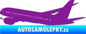 Samolepka Letadlo 009 levá fialová