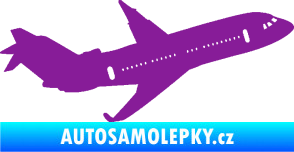 Samolepka Letadlo 013 pravá fialová