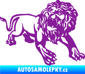 Samolepka Lev 006 pravá fialová