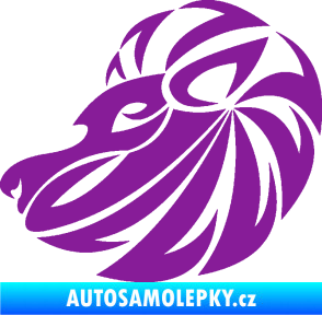 Samolepka Lev zvěrokruh 003 levá fialová