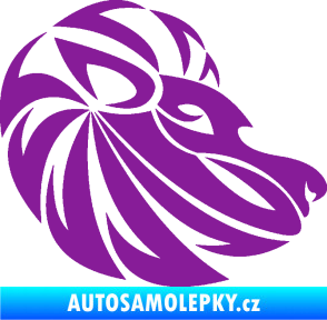 Samolepka Lev zvěrokruh 003 pravá fialová