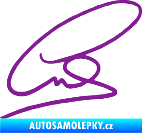 Samolepka Levis Hamilton podpis fialová