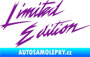 Samolepka Limited edition 001 fialová