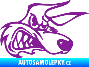 Samolepka Liška pravá fialová