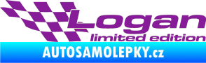 Samolepka Logan limited edition levá fialová