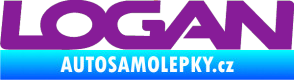 Samolepka Logan fialová