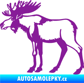 Samolepka Los 005 levá fialová