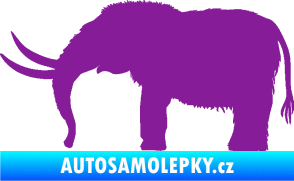 Samolepka Mamut 001 levá fialová