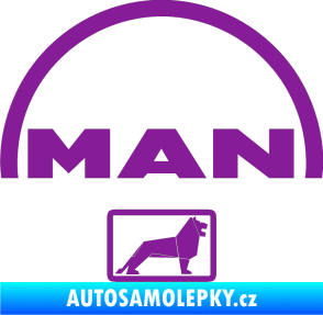 Samolepka MAN - Truck fialová