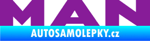 Samolepka MAN nápis fialová