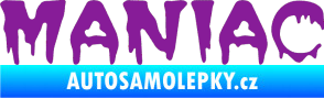 Samolepka Maniac 001 fialová