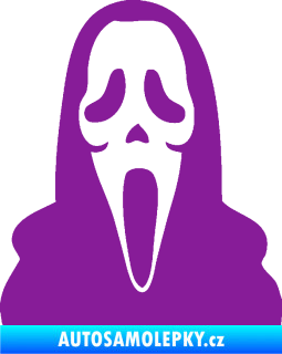 Samolepka Maska 001 scream fialová