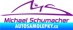 Samolepka Michael Schumacher 002 fialová