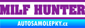 Samolepka Milf hunter nápis fialová