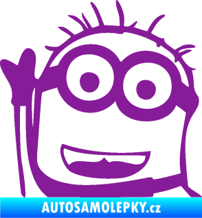Samolepka Mimoň 002 levá fialová
