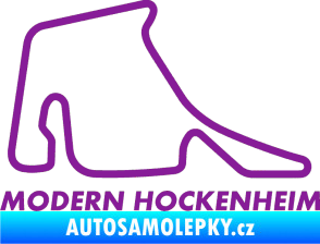 Samolepka Okruh Modern Hockenheim fialová