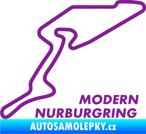 Samolepka Okruh Modern Nurburgring fialová