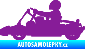 Samolepka Motokára 001 levá fialová