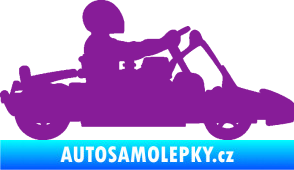 Samolepka Motokára 001 pravá fialová