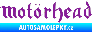 Samolepka Motorhead rovný fialová