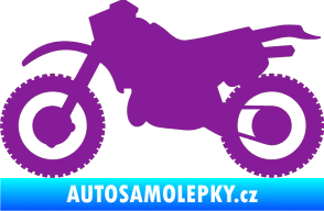Samolepka Motorka 003 levá fialová