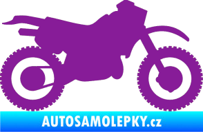 Samolepka Motorka 003 pravá fialová