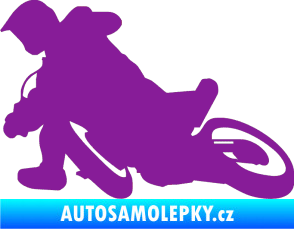 Samolepka Motorka 039 levá motokros fialová