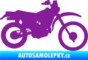 Samolepka Motorka 046 pravá fialová