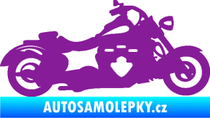 Samolepka Motorka 056 pravá fialová