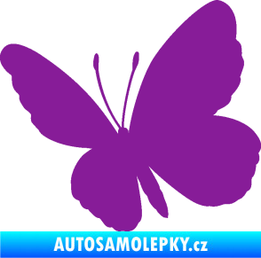 Samolepka Motýl 009 levá fialová