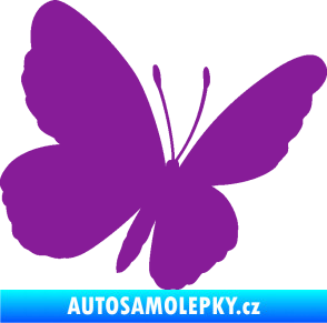 Samolepka Motýl 009 pravá fialová