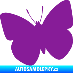 Samolepka Motýl 011 levá fialová