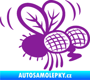 Samolepka Moucha 002 pravá fialová