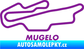 Samolepka Okruh Mugelo fialová