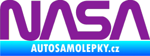 Samolepka NASA nápis fialová